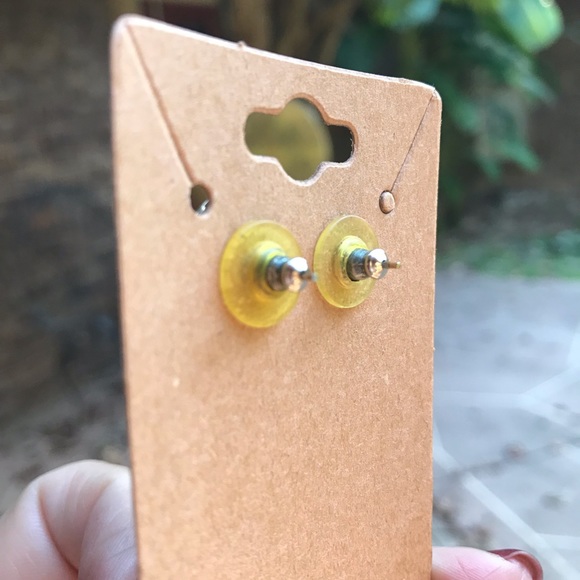 🍸 Vintage black and white crystal earrings 🍸 - Picture 2 of 2